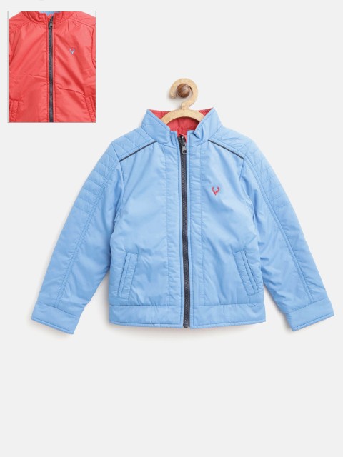 

Allen Solly Junior Boys Blue & Red Solid Reversible Padded Jacket