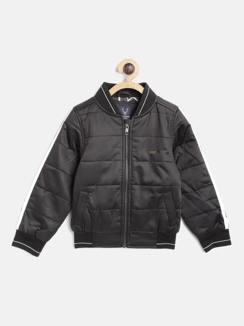 

Allen Solly Junior Boys Black Solid Bomber Jacket
