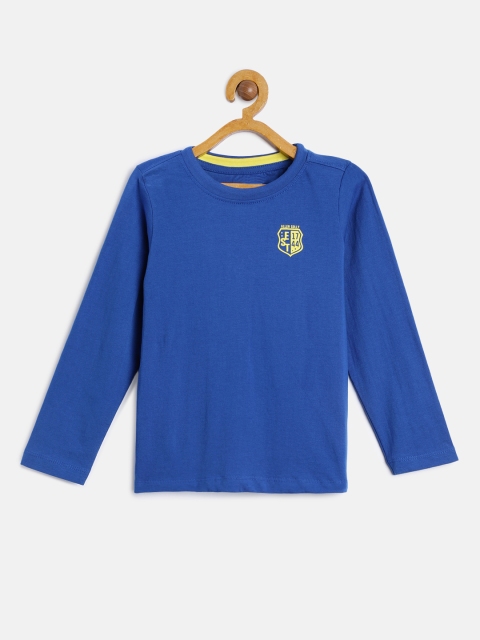 

Allen Solly Junior Boys Blue Solid Round Neck T-shirt