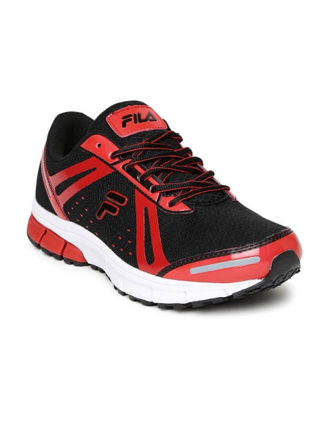 

FILA Men Black & Red Flex Run Plus Sports Shoes