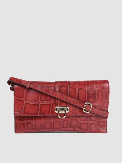 

Holii Red Textured Leather Sling Bag