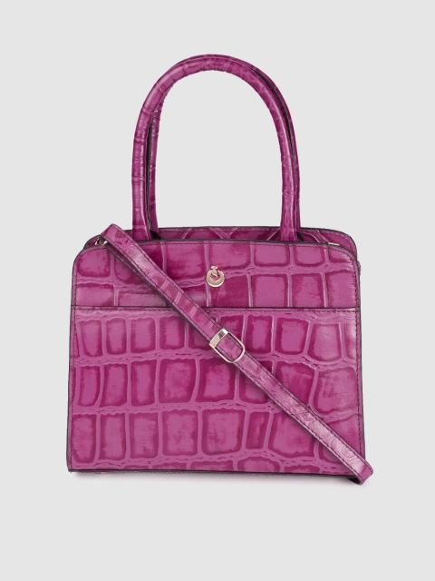 

Holii Purple Textured Leather Handheld Bag