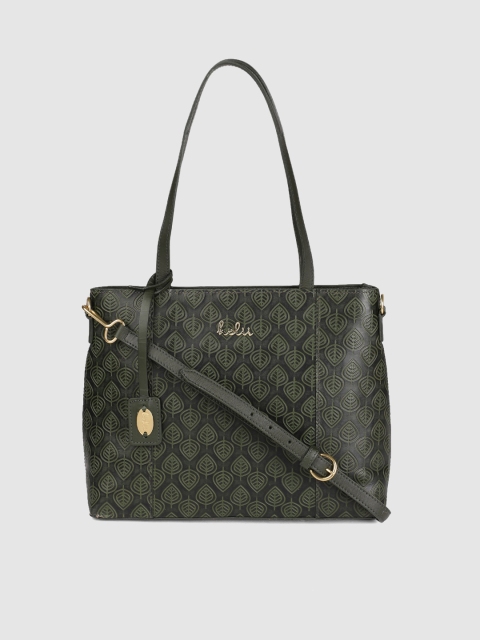 

Holii Green Textured Leather Shoulder Bag