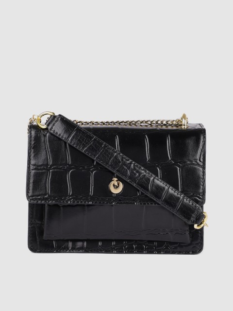 

Holii Black Animal Textured Sling Bag