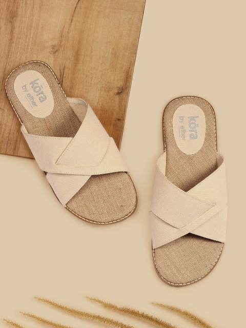 

Kora Collection Off-white Unbleached Sustainable Sandals