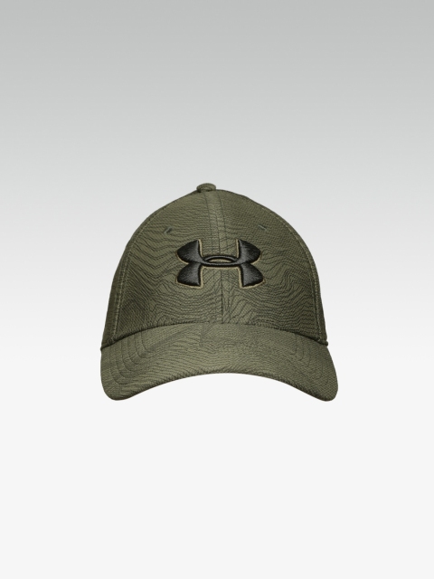 

UNDER ARMOUR Men Olive Green Printed Blitzing 3.0 Baseball Cap
