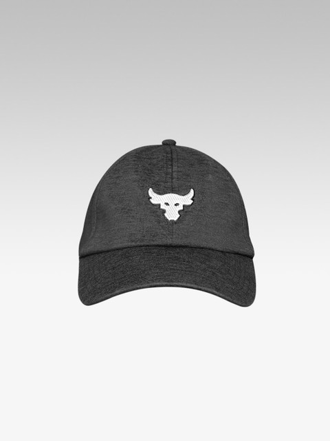 

UNDER ARMOUR Women Charcoal Grey Solid Strong Rock Snapback Cap with Embroidered Detail
