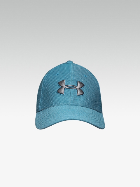 

UNDER ARMOUR Men Teal Blue Heathered Blitzing 3.0 Baseball Cap