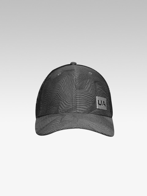 

UNDER ARMOUR Men Grey & Black Blitzing Trucker 3.0 Printed Baseball Cap