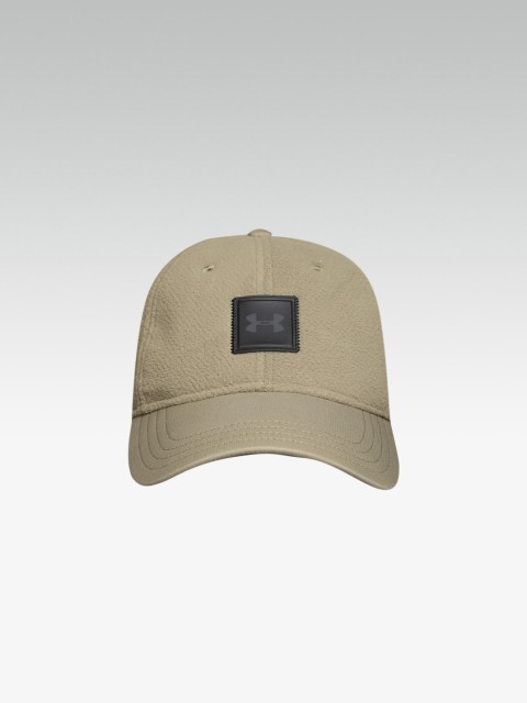 

UNDER ARMOUR Men Olive Green Solid Unstoppable Fleece Baseball Cap