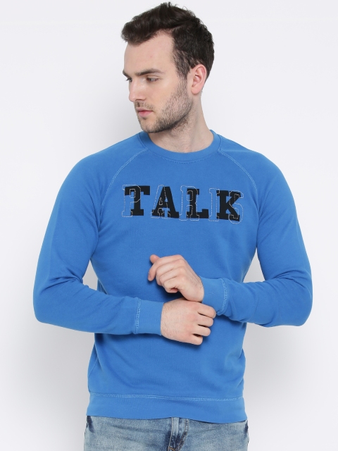 

United Colors of Benetton Blue Printed Sweatshirt