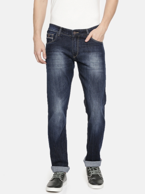 

John Players Men Blue Skinny Fit Low-Rise Clean Look Jeans