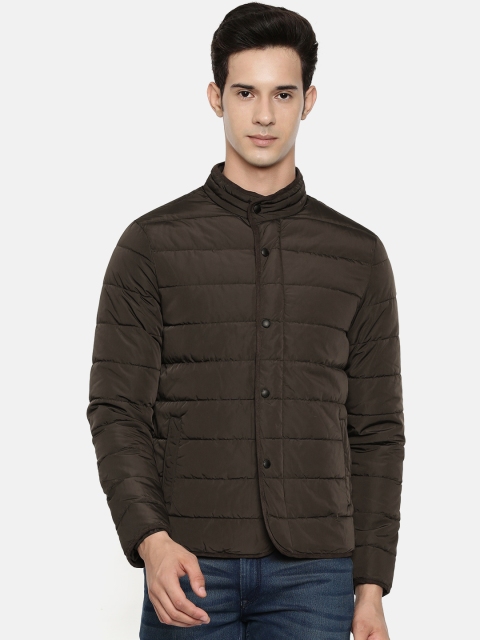 

U.S. Polo Assn. Men Brown Solid Padded Jacket