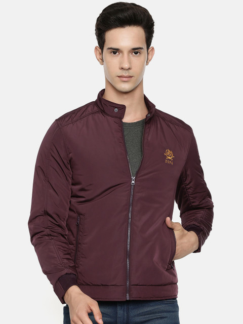 

U.S. Polo Assn. Men Burgundy Solid Padded Jacket
