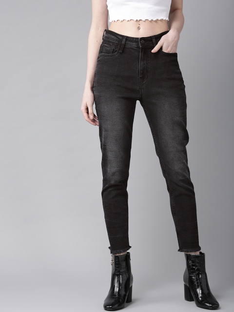 

Roadster Women Black Skinny Fit Mid-Rise Clean Look Stretchable Jeans