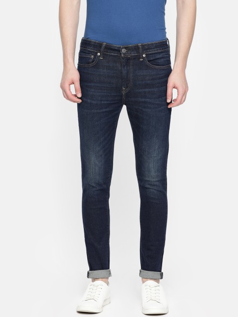 

AMERICAN EAGLE OUTFITTERS Men Blue Super Skinny Fit Mid-Rise Clean Look Stretchable Jeans