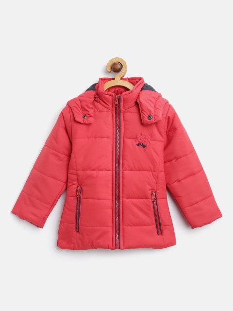 

Okane Girls Red Hooded Padded Jacket