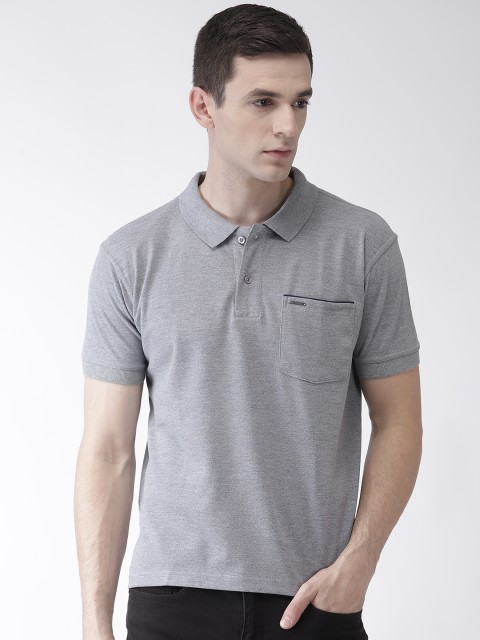 

ACTIMAXX Men Grey Melange Modern Fit Solid T-shirt