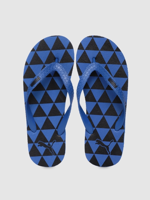 

Puma Unisex Navy Blue Textured Thong Flip-Flops