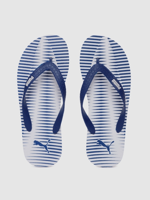 

Puma Men Blue Textured Thong Flip-Flops