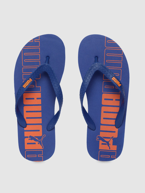 

Puma Men Blue & Orange Printed Thong Flip-Flops