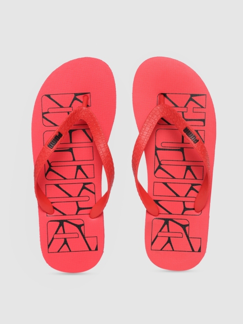 

Puma Unisex Red Textured Thong Flip-Flops