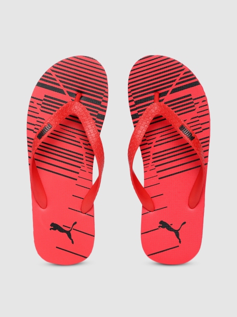 

Puma Unisex Red Textured Thong Flip-Flops