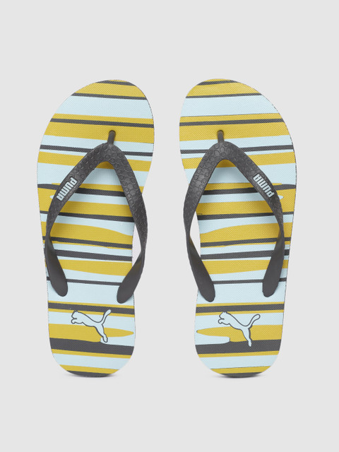 

Puma Unisex Grey Textured Thong Flip-Flops