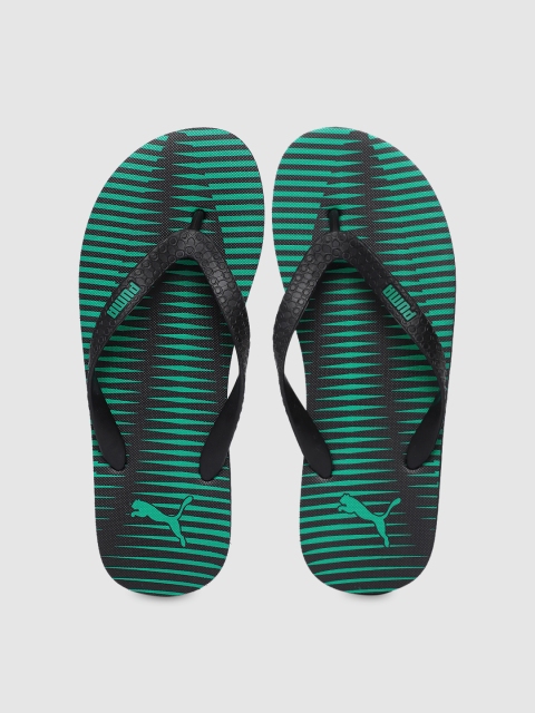 

Puma Men Black Textured Thong Flip-Flops