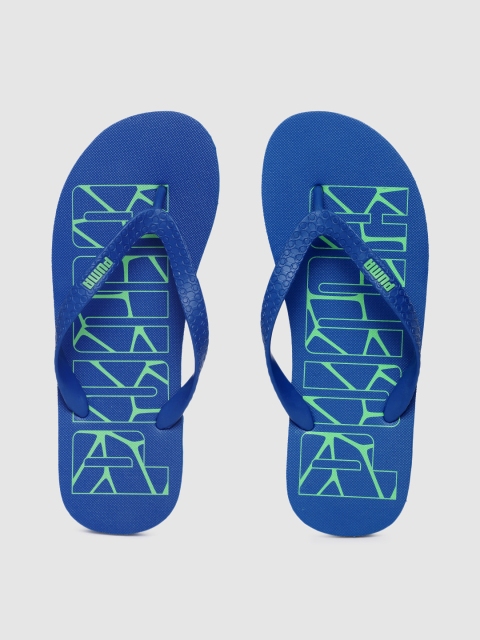 

Puma Unisex Blue Textured Thong Flip-Flops