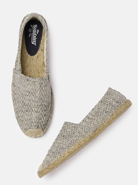 

Roadster Men Multicoloured Woven-Design Slip-On Espadrilles, Multi