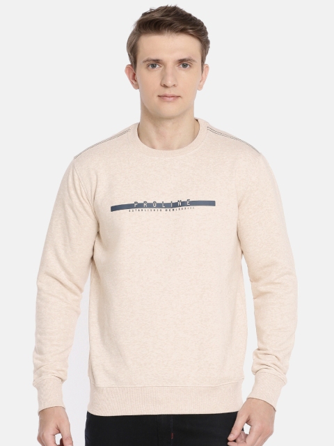 

Proline Active Men Peach-coloured Solid Sweatshirt