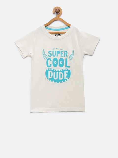 

Cub McPaws Boys Off-White Printed Round Neck T-shirt