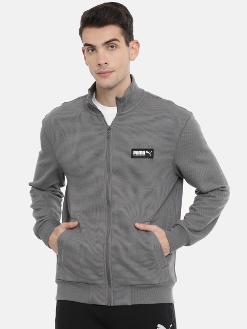 

Puma Men Grey Self Design Fusion Sweatshirt