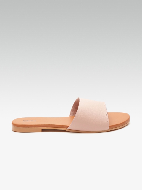 

Street Style Store Women Pink Solid Open Toe Flats