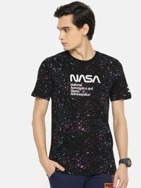 

Puma Men x Space Agency Black Printed AOP Tee Round Neck T-shirt