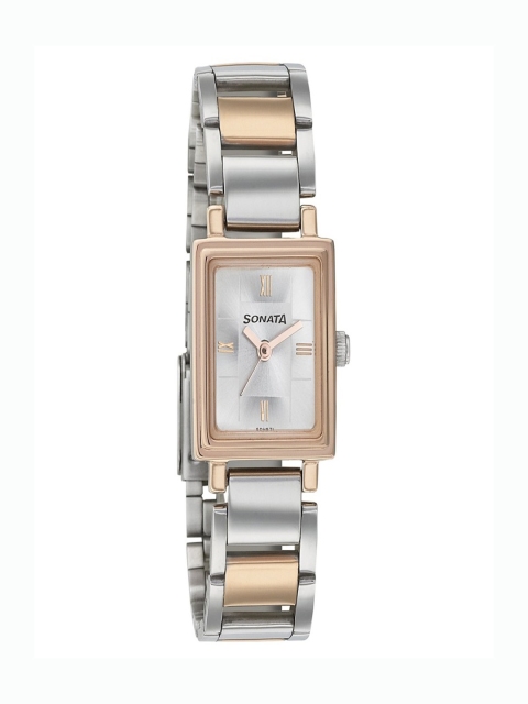 

Sonata Blush Women Silver Analogue watch NL8080KM01
