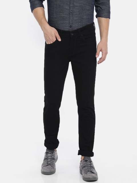 

SPYKAR Men Black Skinny Fit Low-Rise Clean Look Stretchable Jeans