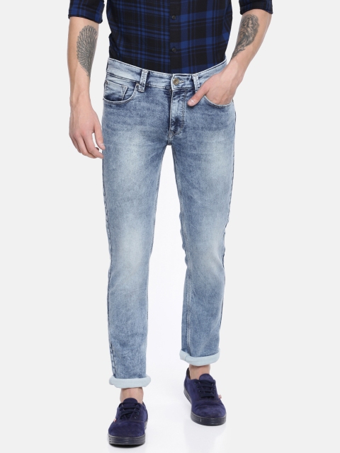 

SPYKAR Men Blue Rover Slim Fit Low-Rise Clean Look Stretchable Jeans