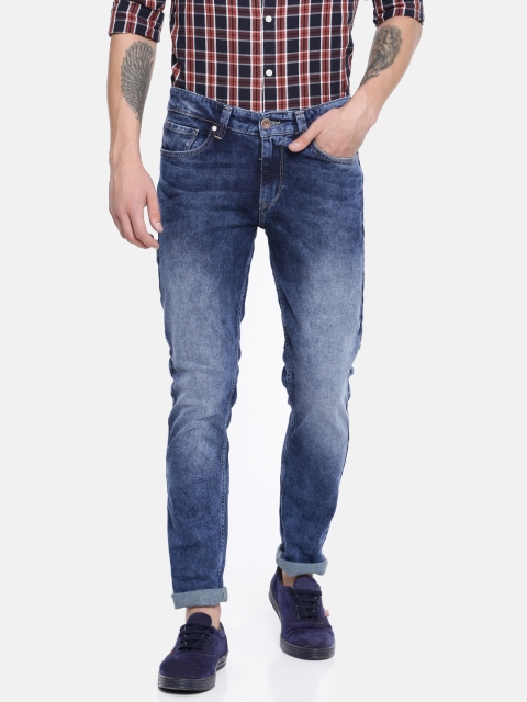 

SPYKAR Men Blue Narrow Slim Fit Low-Rise Clean Look Stretchable Jeans