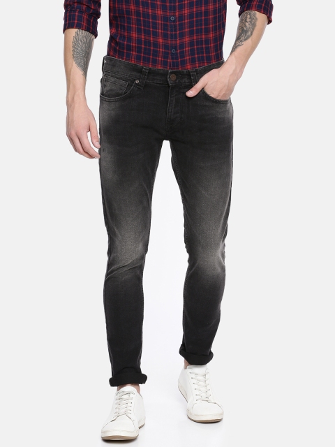 

SPYKAR Men Black Skinny Fit Low-Rise Clean Look Stretchable Jeans