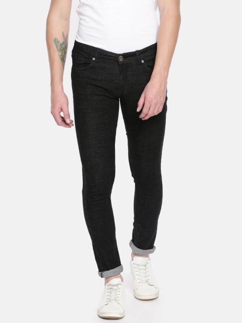 

SPYKAR Men Black Skinny Fit Low-Rise Clean Look Stretchable Jeans