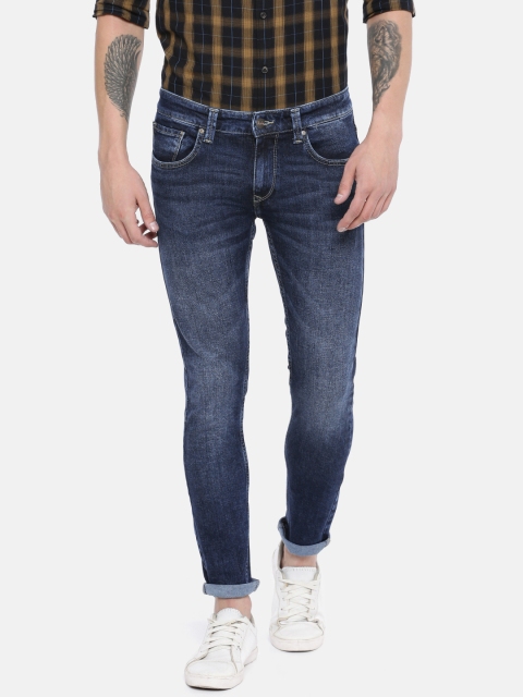 

SPYKAR Men Blue Super Skinny Fit Low-Rise Clean Look Stretchable Jeans