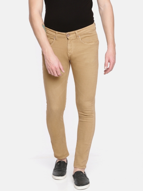 

SPYKAR Men Khaki Skinny Fit Low-Rise Clean Look Stretchable Jeans