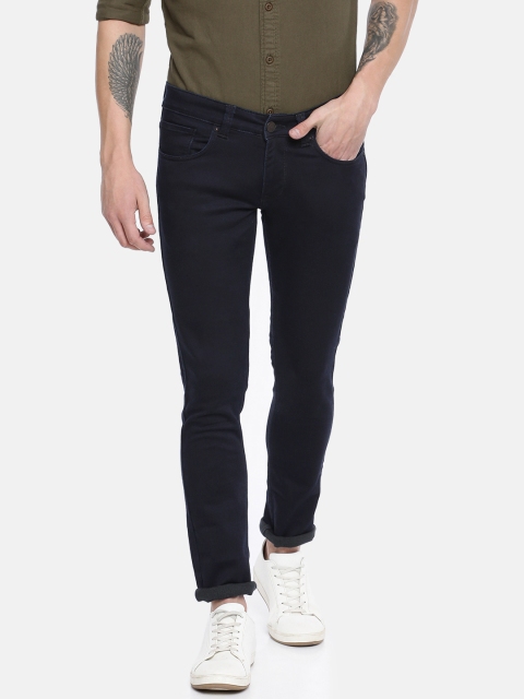 

SPYKAR Men Blue Skinny Fit Low-Rise Ultra Thin Thigh & Narrow Fit Clean Look Jeans