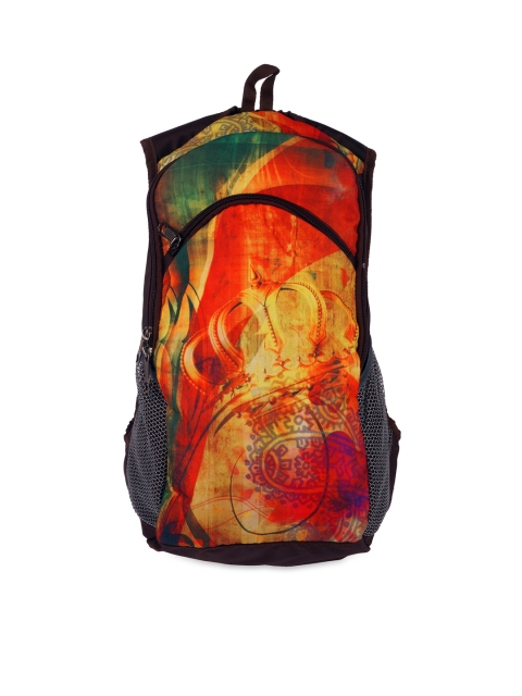 

Bags.R.us Women Brown Printed Backpack