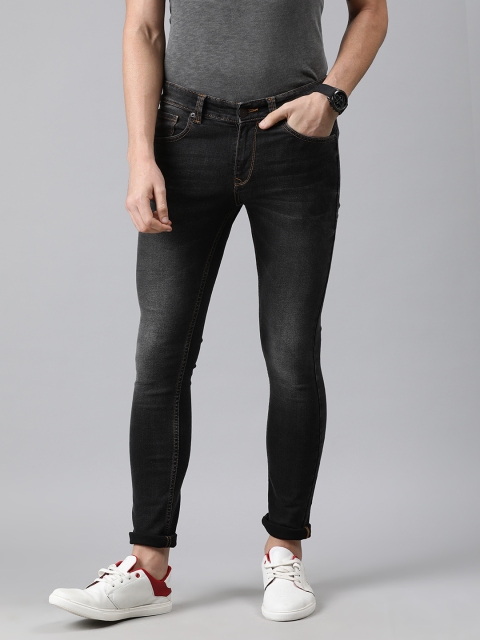 

SPYKAR Men Black Super Skinny Fit Low-Rise Clean Look Jeans