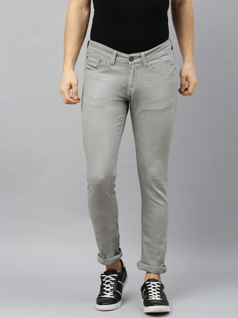 

SPYKAR Men Grey Skinny Fit Mid-Rise Clean Look Jeans