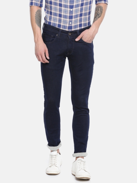 

SPYKAR Men Blue Skinny Ultra Slim Fit Low-Rise Clean Look Stretchable Jeans