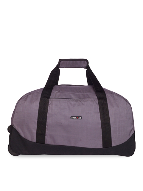 

Bags.R.us Unisex Grey Duffel Trolley Bag